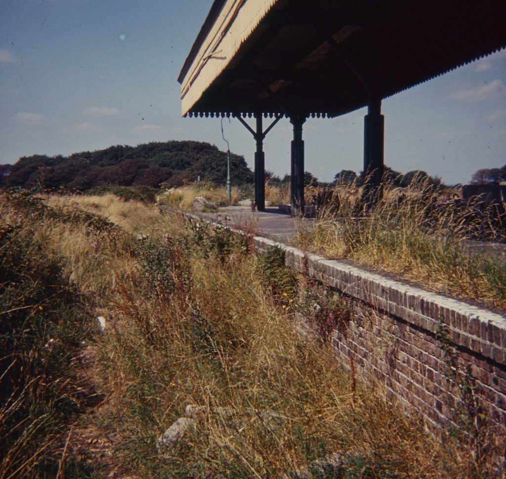 The station from the bay platform in 1972 - Trevor Ryall